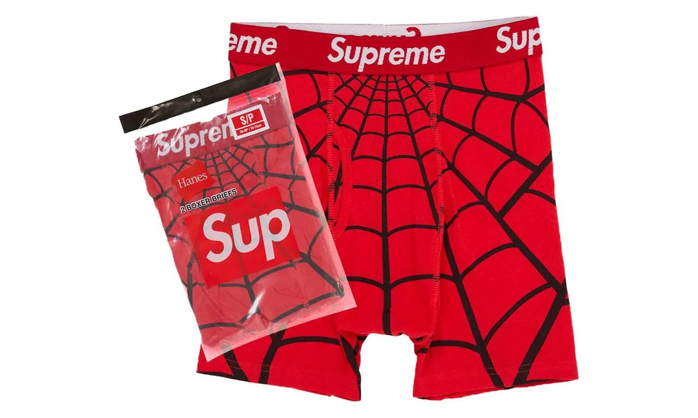 Supreme Hanes Spider-Man Boxer Briefs Red (1 pair) - SS26-HB-SMR