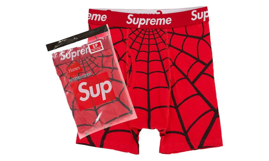 Supreme Hanes Spider-Man Boxer Briefs Red (1 pair) - SS26-HB-SMR