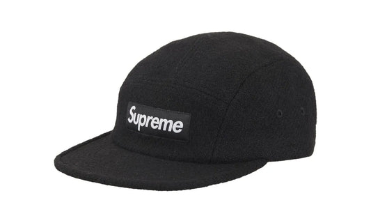 Supreme Harris Tweed Camp Cap Black - SUPR-SHTCCB-BLACK