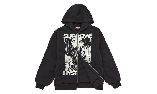 Supreme Hysteric Glamour Thermal Lined Zip Up Hooded Sweatshirt Black - SUPR-SHGTLZ-BLACK