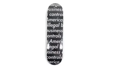 Supreme Illegal Business Skateboard Deck Black - Aplug