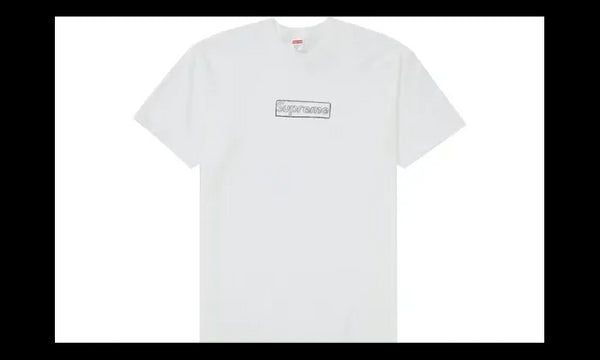 Supreme Supreme Kaws Chalk Logo Tee White - SUP-KACHLT-WHITE