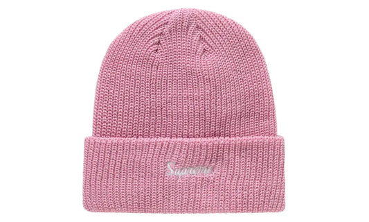 Supreme Loose Gauge Beanie Pink