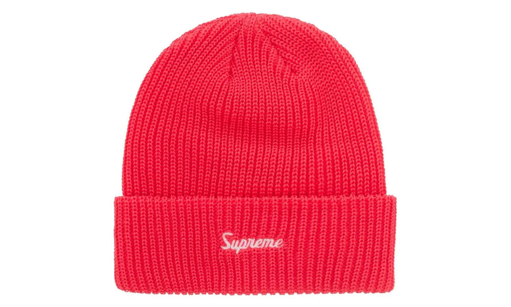 Supreme Loose Gauge Beanie Bright Red - SUPR-SLGBP-BRED