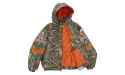 Supreme Mitchell & Ness NCAA Hooded Stadium Jacket Woodland Camo - SUPR-SM&NNH-WOODLANDCAMO