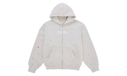 Supreme MM6 Maison Margiela Box Logo Zip Up Hooded Sweatshirt White