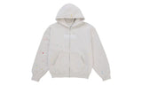 Supreme MM6 Maison Margiela Box Logo Zip Up Hooded Sweatshirt White - supreme-mm6-maison-margiela-box-logo-zip-up-hooded-sweatshirt-white