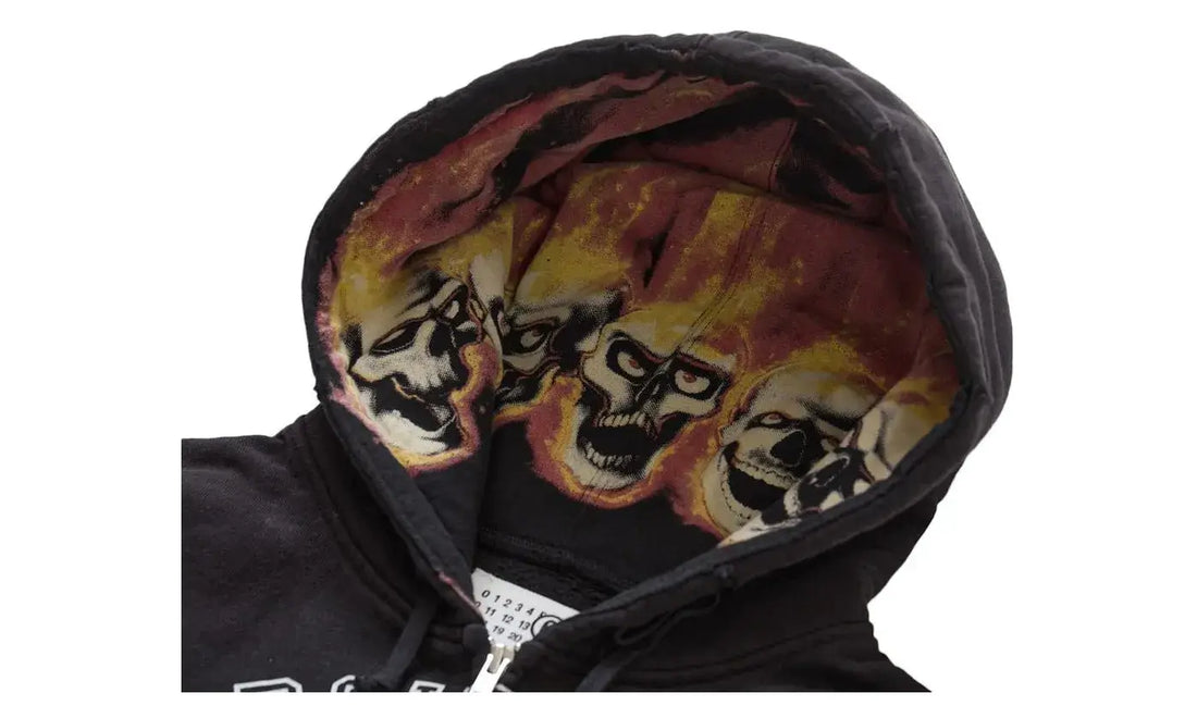 MM6 Maison Margiela x Supreme Zip Up Hooded Sweatshirt Black
