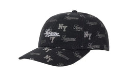 Supreme Monogram 6-Panel Black