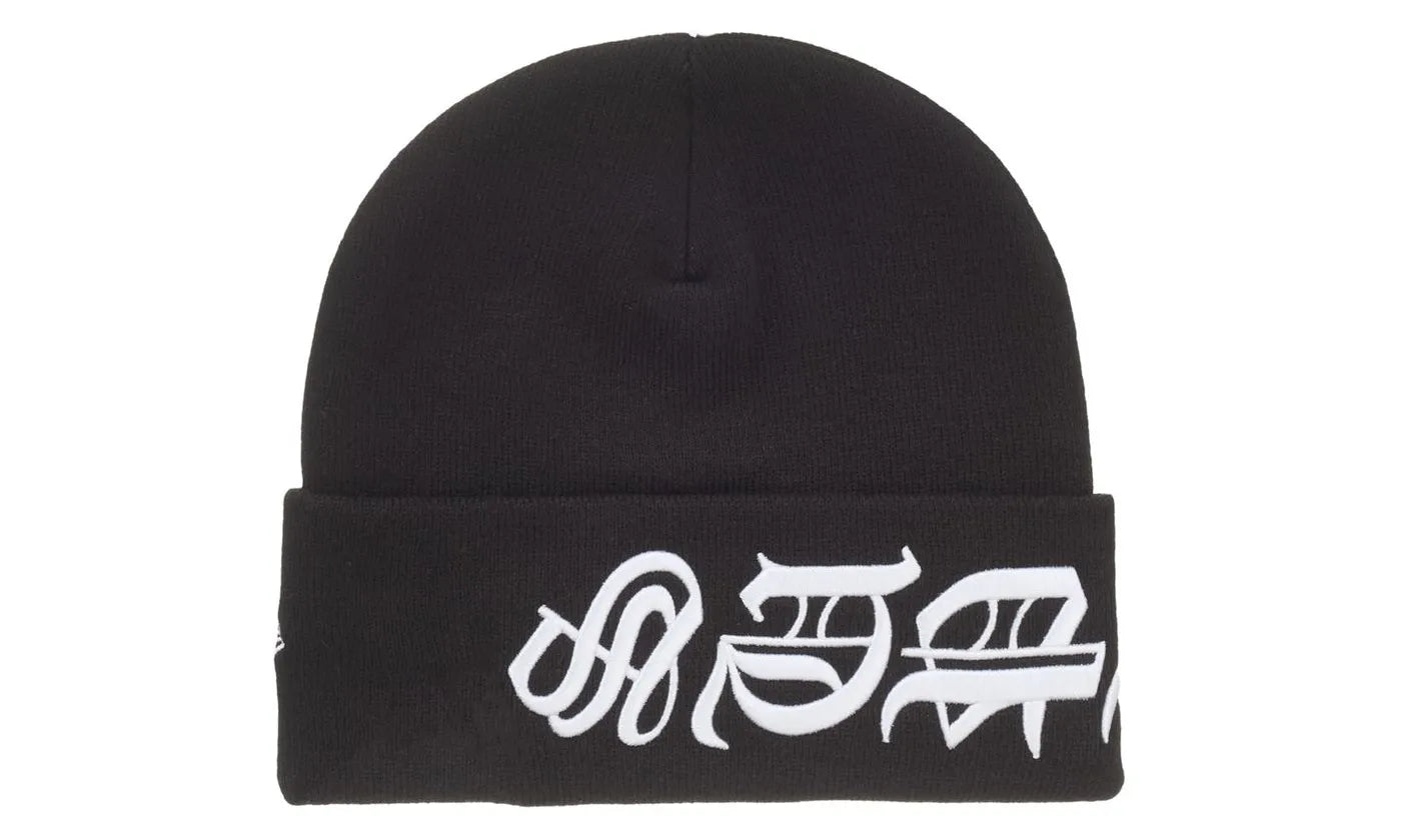 Supreme New Era Blackletter Beanie Black - SUPR-SNEBBB-BLACK