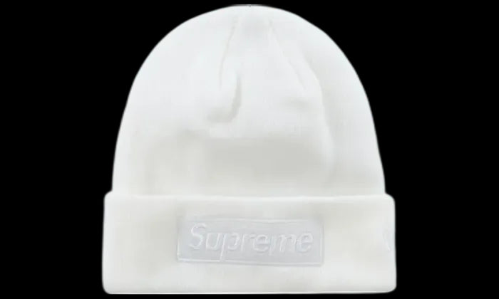 Supreme Supreme New Era Box Logo Beanie (FW23) White - SUP-NEBLBFW23-WHITE