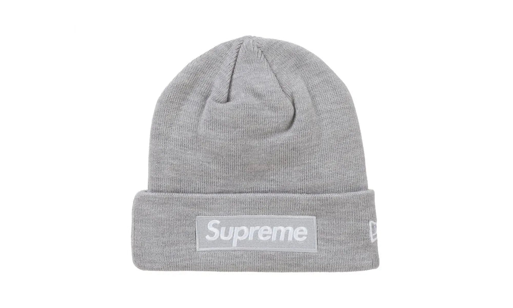 Supreme New Era Box Logo Beanie (FW24) Heather Grey - SUPR-SNEBLB-HEATHERGREY