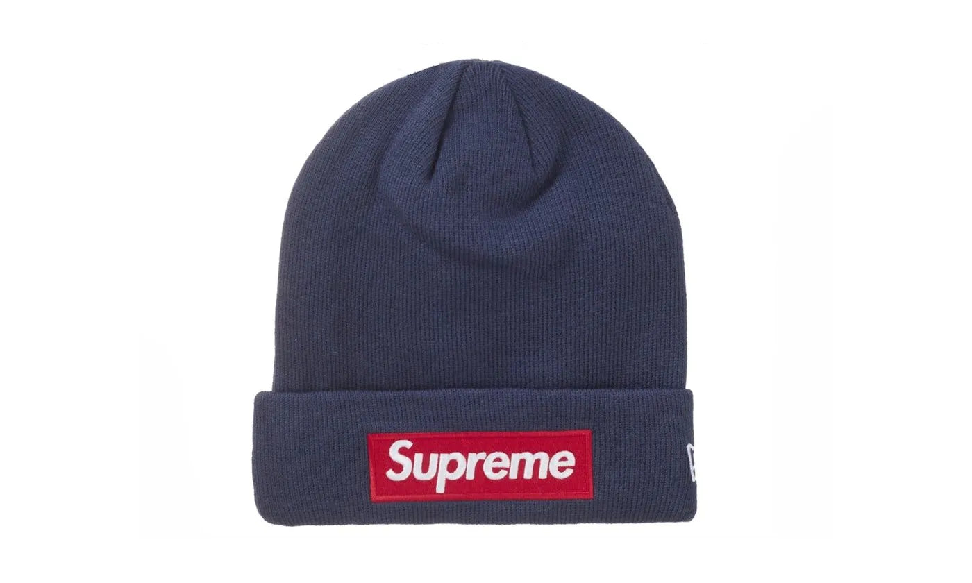 Supreme New Era Box Logo Beanie (FW24) Navy - SUPR-SNEBLB-NAVY