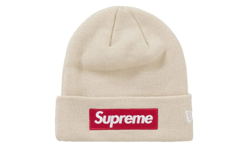 Supreme New Era Box Logo Beanie (FW24) Stone - SUPR-SNEBLB-STONE