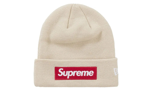 Supreme New Era Box Logo Beanie (FW24) Stone - SUPR-SNEBLB-STONE