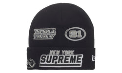 Supreme New Era Football Beanie Black