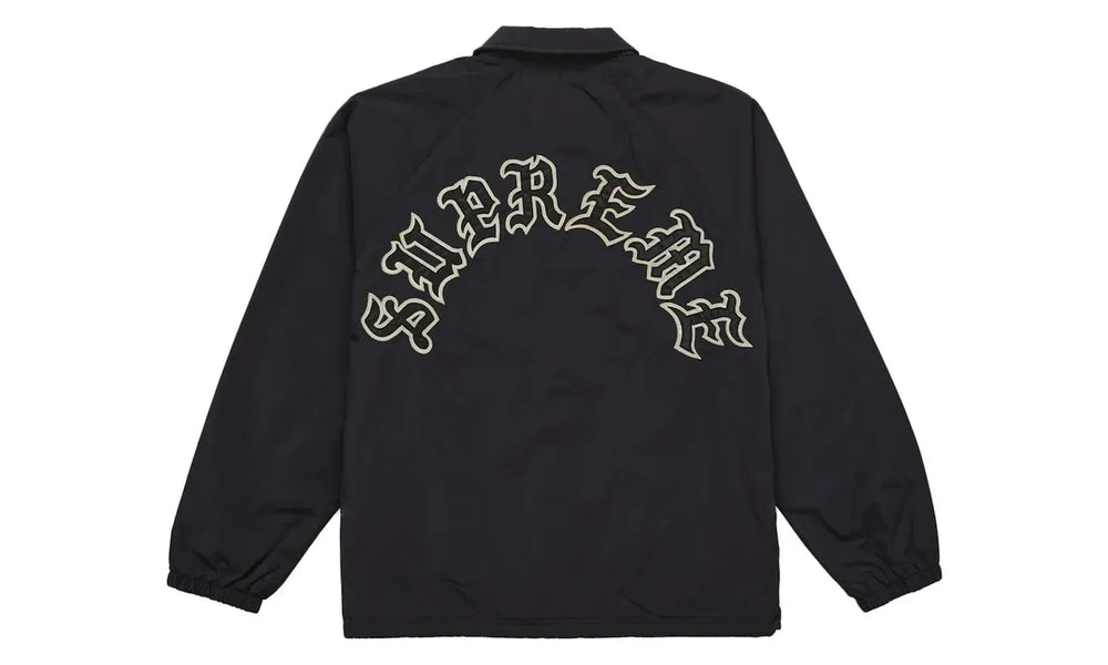 Supreme Old English Arc Coaches Jacket Black