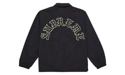 Supreme Old English Arc Coaches Jacket Black