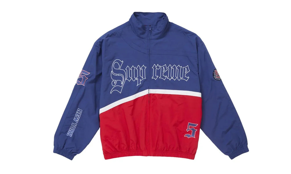 Supreme Old English Track Jacket Light Navy - SUPR-SOETJL-LIGHTNAVY