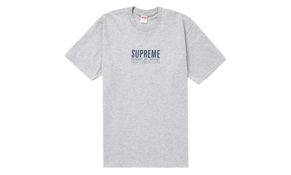 Supreme Paris Tee Heather Grey - SUPR-SUPTHG-HEATHERGREY