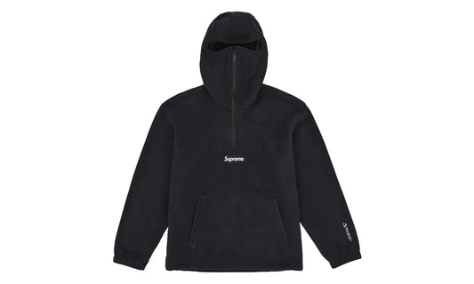 Supreme Polartec Face Mask Half Zip Hooded Sweatshirt Black