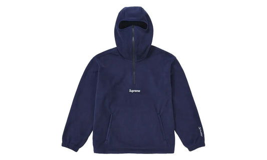Supreme Polartec Face Mask Half Zip Hooded Sweatshirt Navy