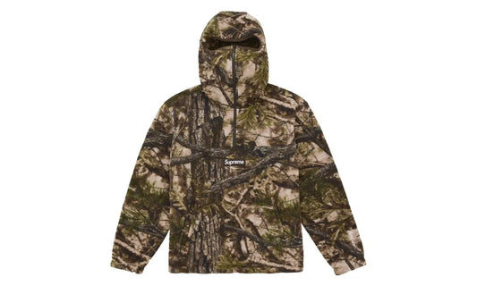 Supreme Polartec Face Mask Half Zip Hooded Sweatshirt Realtree AP Camo