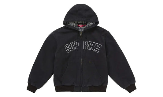 Supreme Reflective Arc Hooded Work Jacket Black
