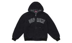 Supreme Reflective Arc Hooded Work Jacket Black
