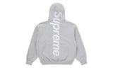 Supreme Satin Appliqué Hooded Sweatshirt Heather Grey - SUPR-SSAHSH-MULTI