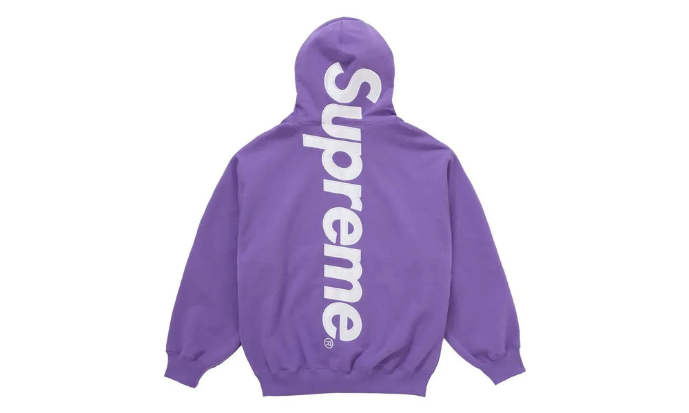 Supreme Satin Appliqué Hooded Sweatshirt Violet - SUPR-SSAHS(-MULTI