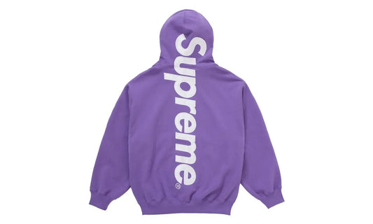 Supreme Satin Appliqué Hooded Sweatshirt (FW25) Violet