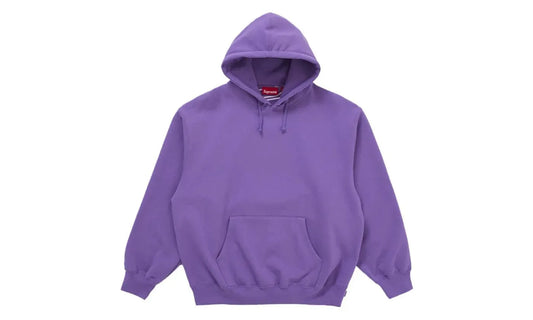 Supreme Satin Appliqué Hooded Sweatshirt (FW25) Violet
