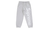 Supreme Satin Appliqué Sweatpant Heather Grey - SUPR-SSAS(H-MULTI