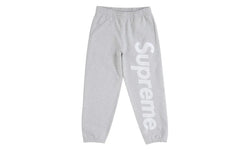 Supreme Satin Appliqué Sweatpant Heather Grey - SUPR-SSAS(H-MULTI