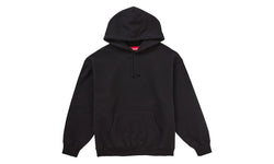 Supreme Satin Applique Hooded Sweatshirt FW24 Black - SUPR-SSAHSF-BLACK