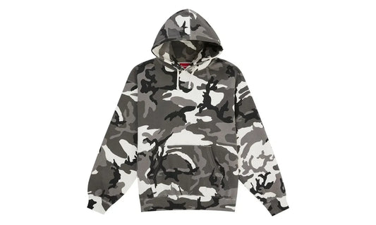 Supreme Satin Applique Hooded Sweatshirt (SS26) Snow Camo