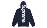 Supreme Satin Applique Hooded Sweatshirt (SS26) Washed Navy