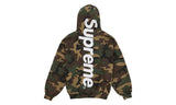 Supreme Satin Applique Hooded Sweatshirt (SS26) Woodland Camo