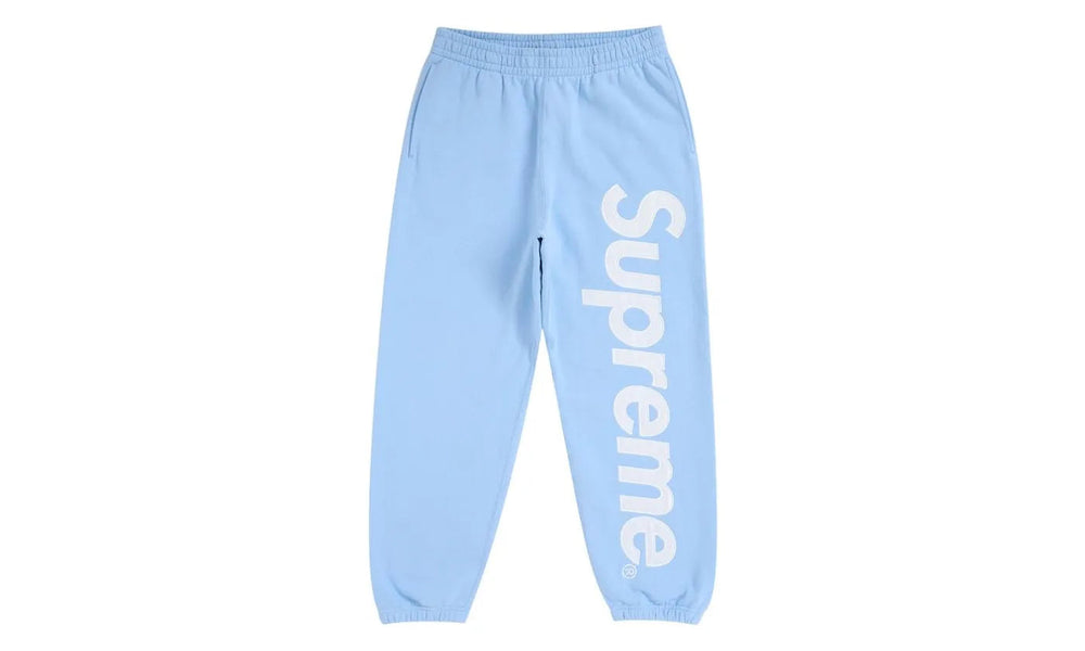 Supreme Satin Applique Sweatpant FW24 Light Blue - SUPR-SSASFL-LIGHTBLUE