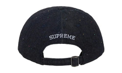 Supreme Sequin Denim Classic Logo 6-Panel Black
