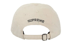 Supreme Sequin Denim Classic Logo 6-Panel Natural