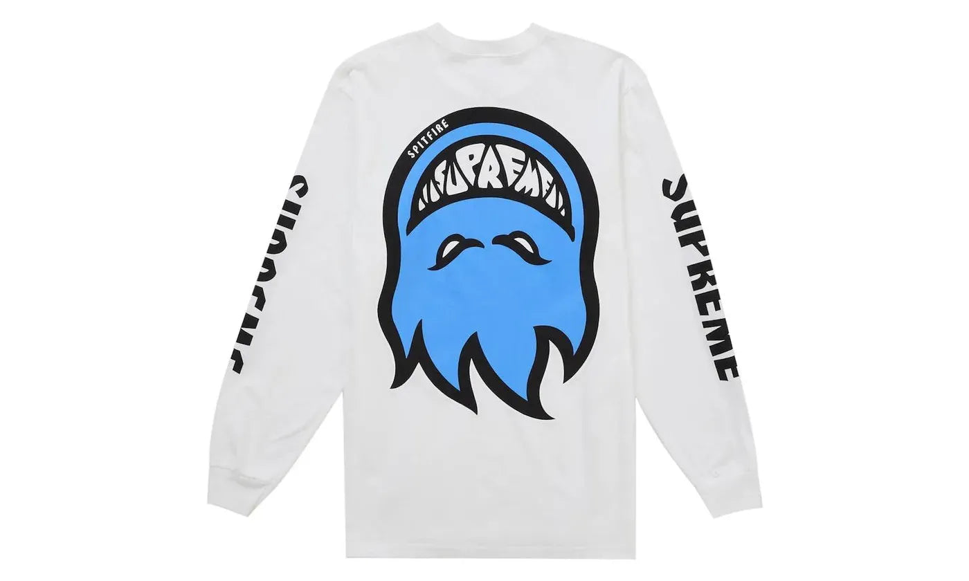Supreme Spitfire Bighead L/S Tee White