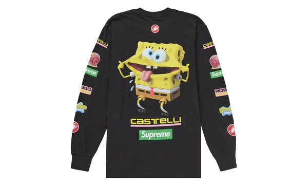 Supreme SpongeBob/Castelli Racing L/S Tee Black - SUPR-SSRLTB-BLACK