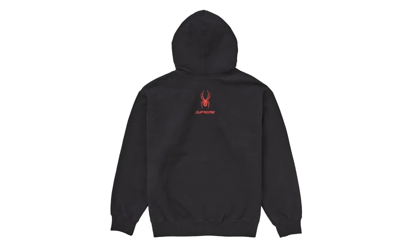 Supreme Spyder Zip Up Hooded Sweatshirt Black - SUPR-SSZUHS-BLACK