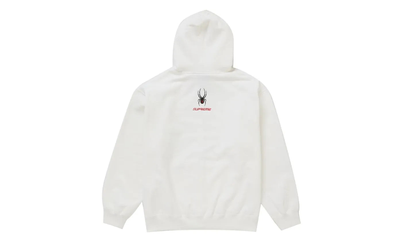 Supreme Spyder Zip Up Hooded Sweatshirt White - SUPR-SSZUHS-WHITE