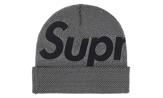 Supreme Studded Knockout Big Logo Beanie Black - SUPRBNSTD25