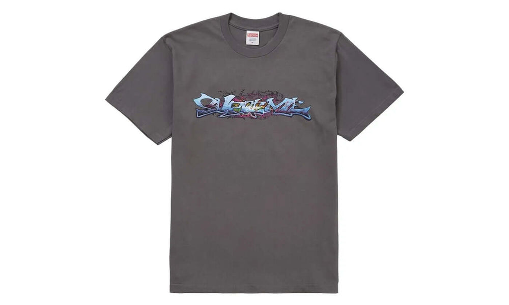 Supreme Tag Tee Charcoal