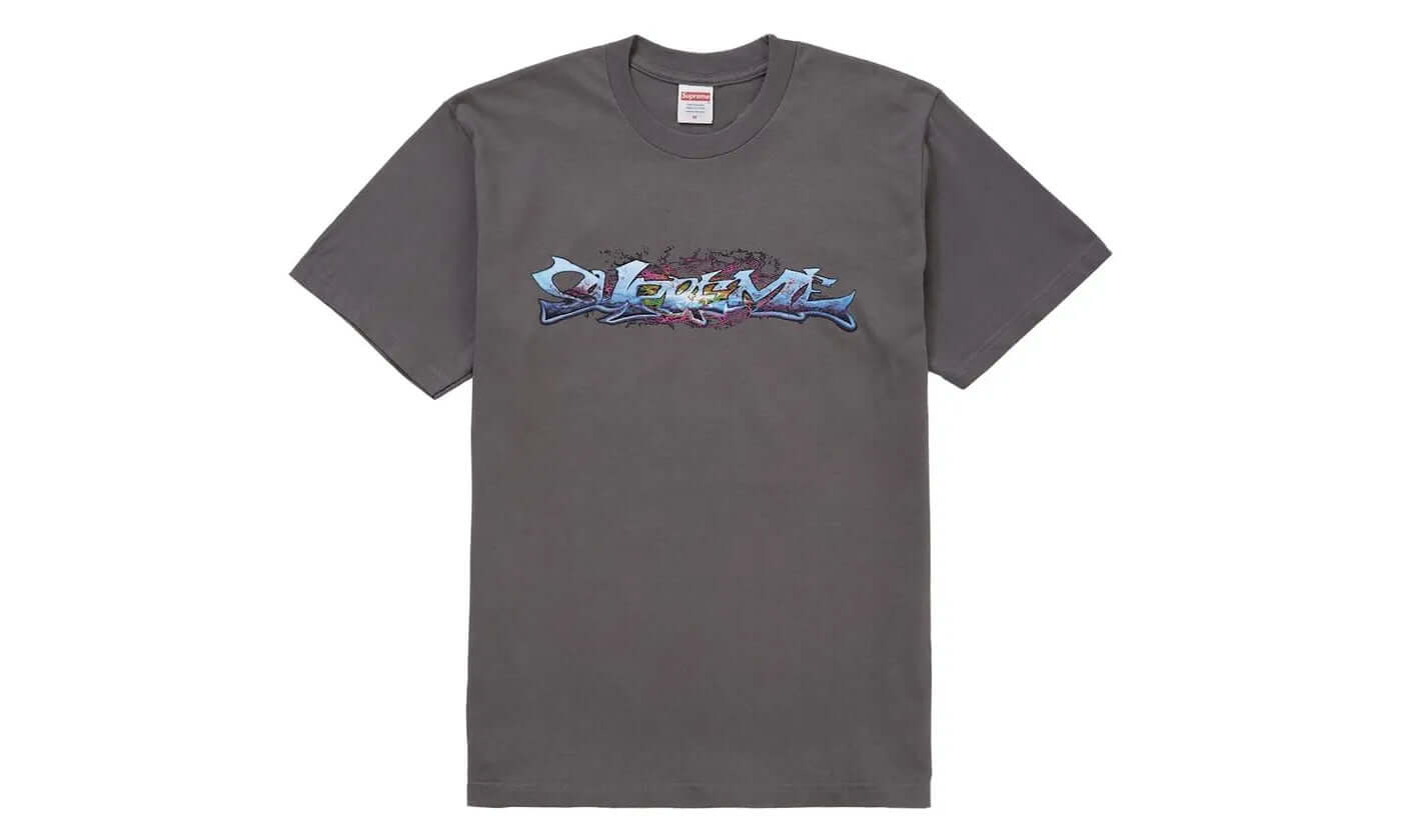 Supreme Tag Tee Charcoal