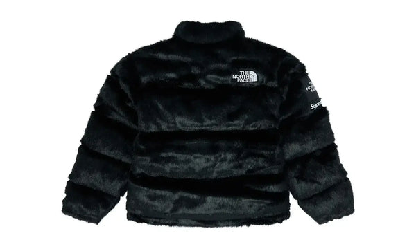 Supreme The North Face Faux Fur Nuptse Jacket Black